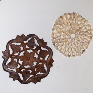 Boho bundle of vintage trivets